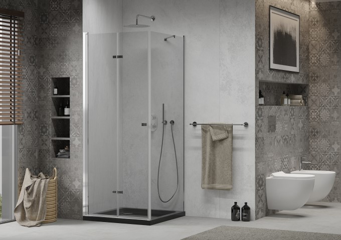 Suihkukaapit valkoisella altaalla